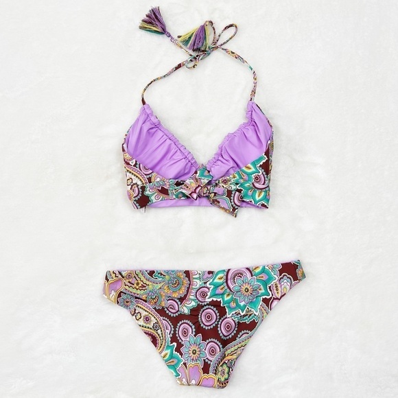 NWT Becca by Rebecca Virtue Groovy Floral Candace Top & Matching Bottoms - Picture 5 of 7